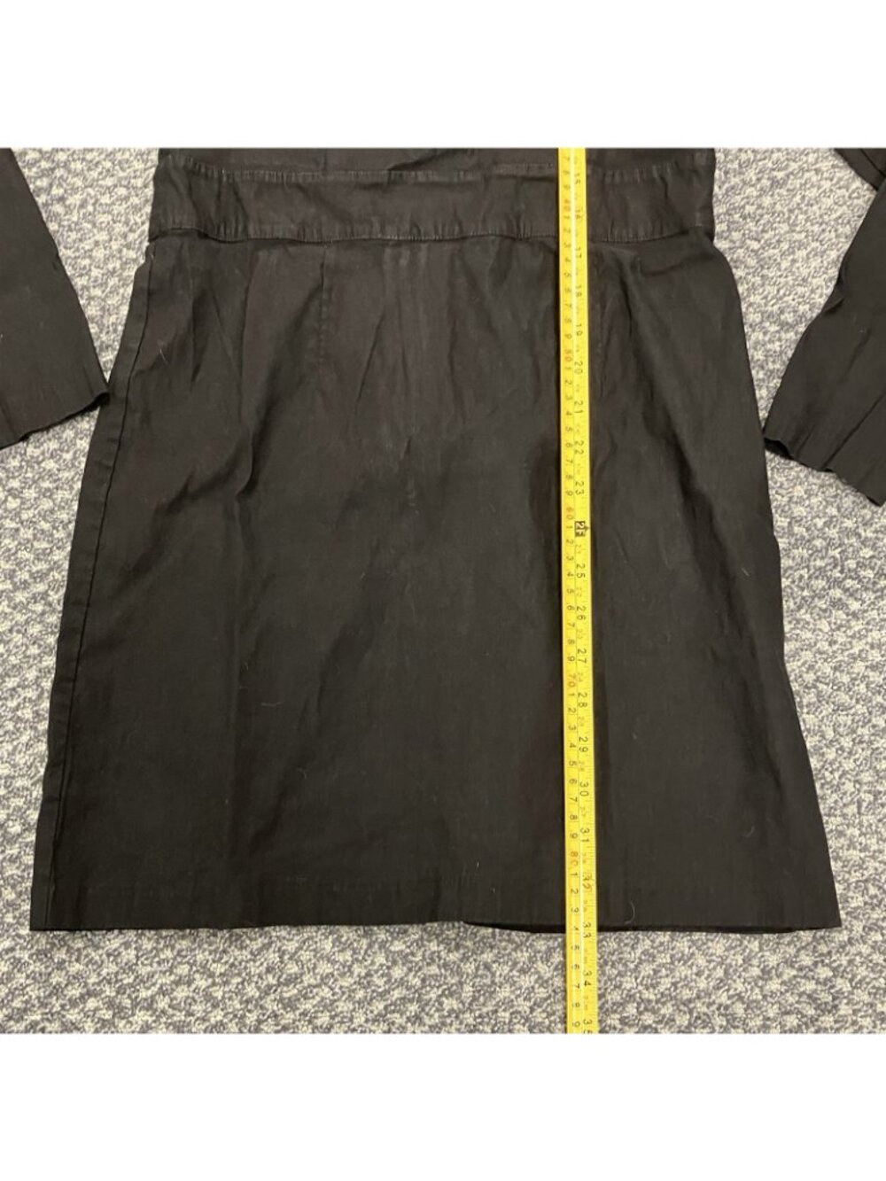 Anthropologie Black Long Sleeve Zip Front Sheath Dress Womens Size 12 - B9 - Picture 3 of 7